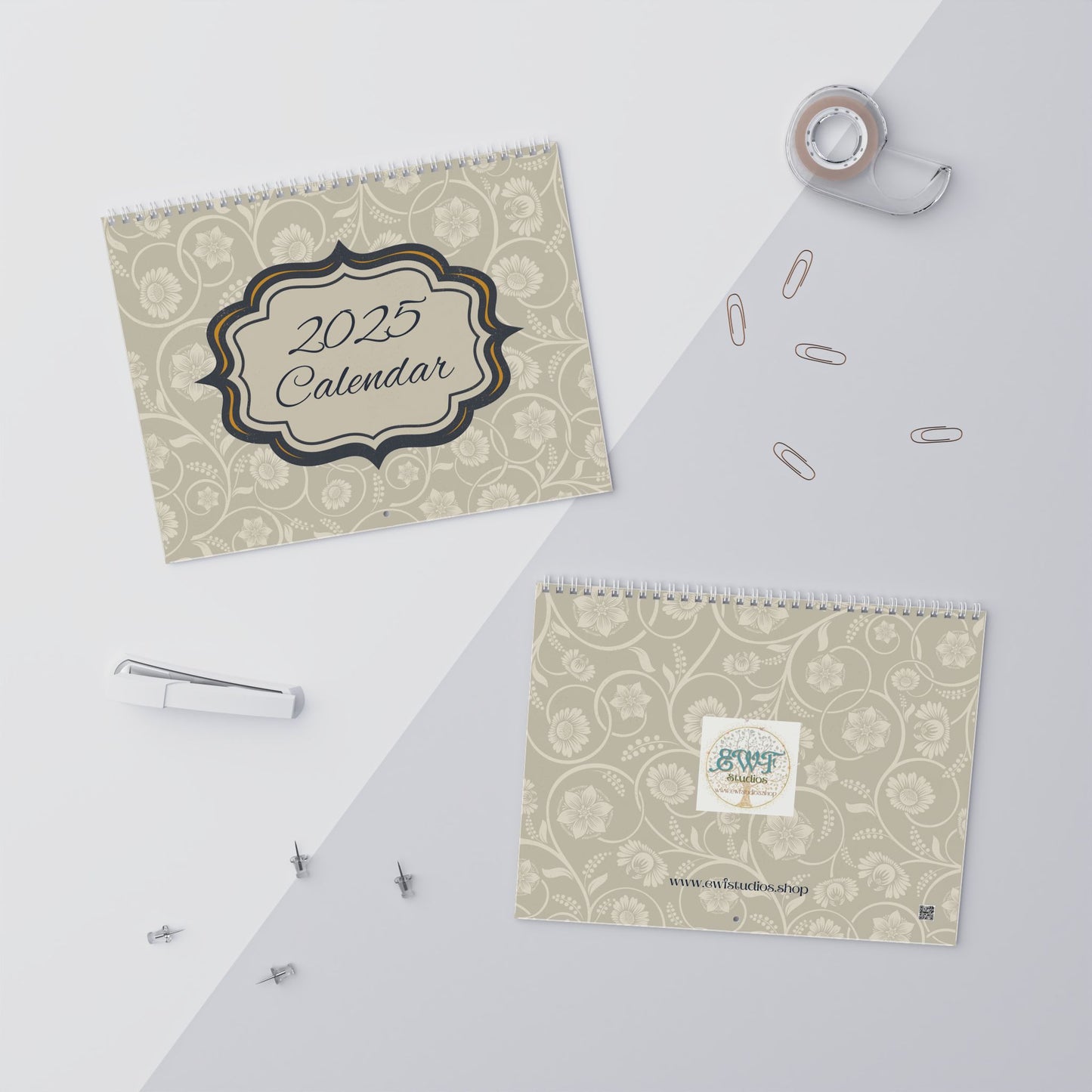 2025 Wall Calendars - Minimalist Boho B/O
