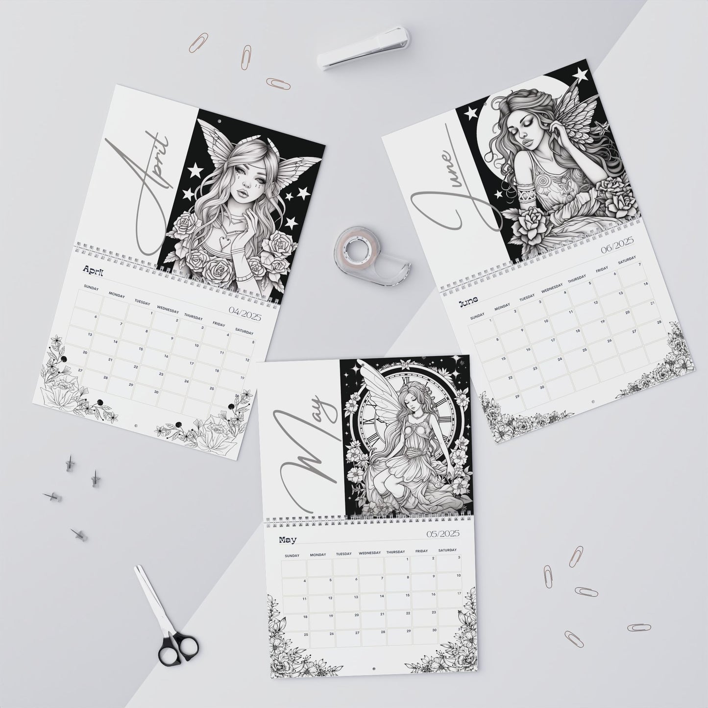 2025 Coloring Calendar - Moonlight Faeries Volume 11
