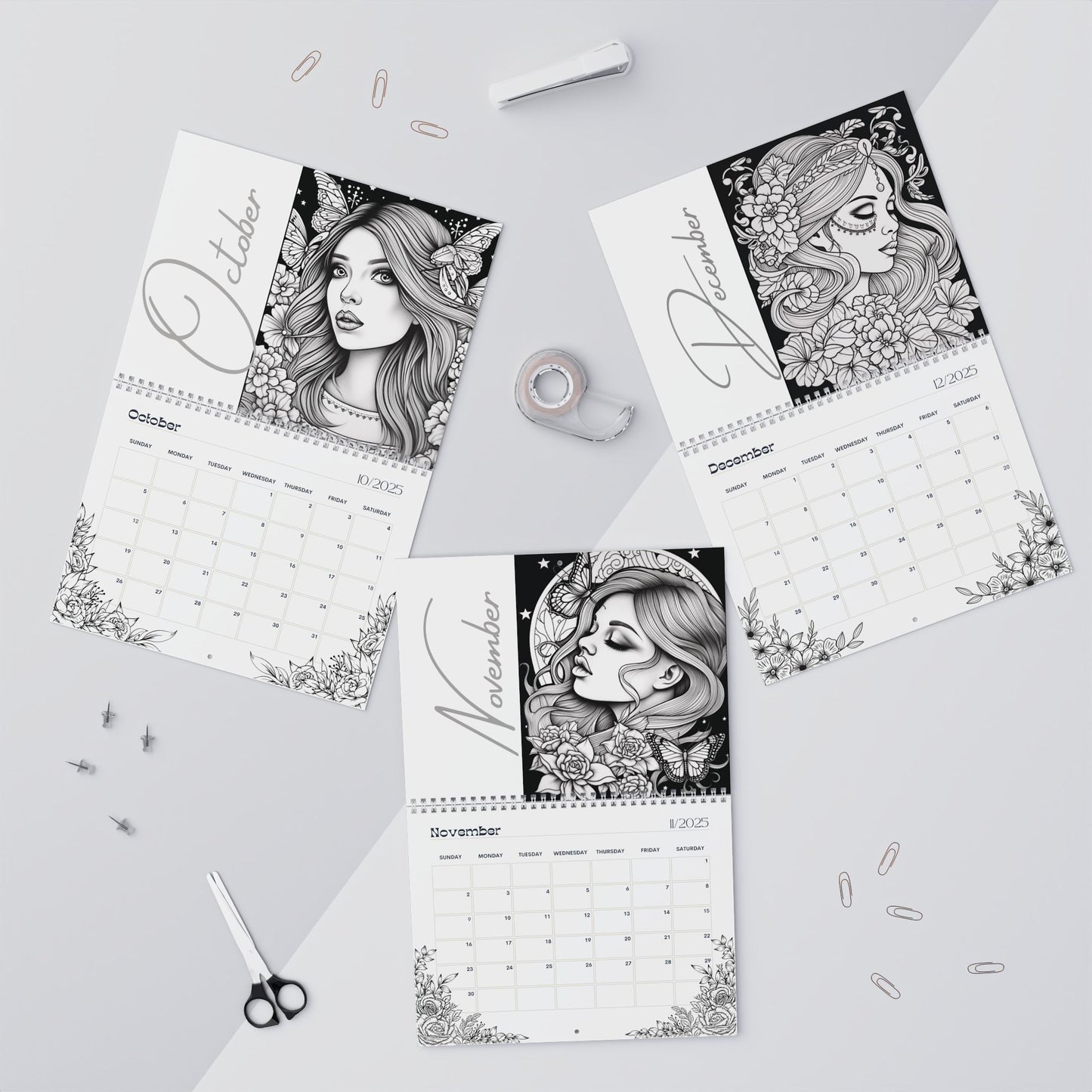 2025 Coloring Calendar - Moonlight Faeries Volume 11