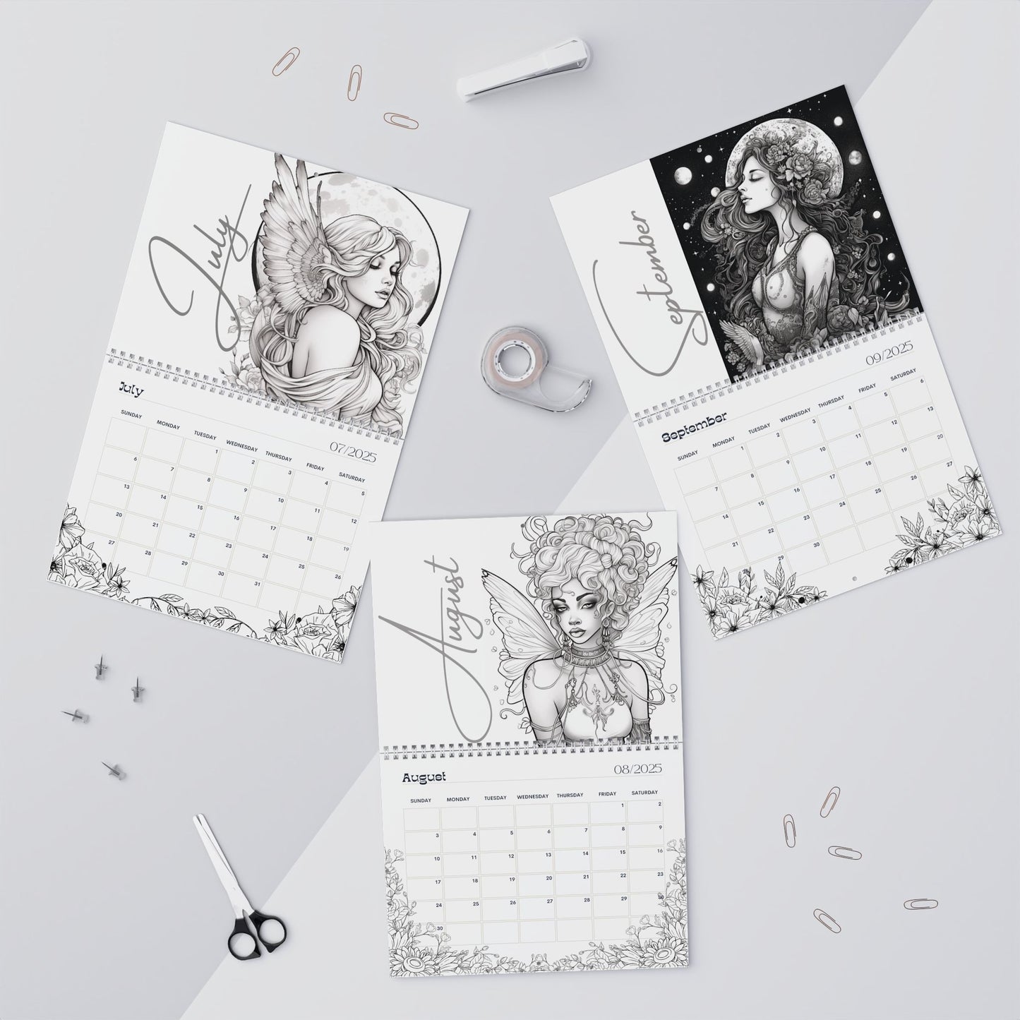 2025 Coloring Calendar - Moonlight Faeries Volume 2