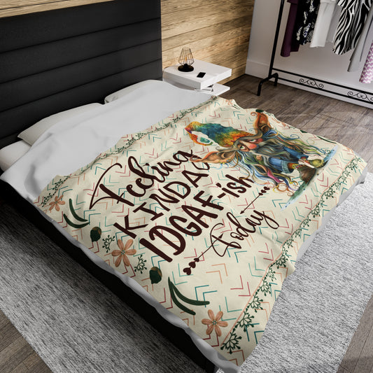 Plush Blanket - Feeling IDGAF-ish