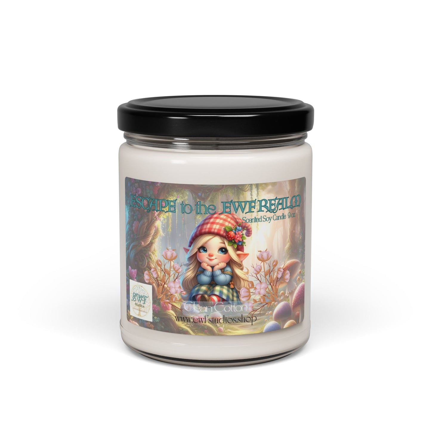 Scented Soy Candle Clean Cotton