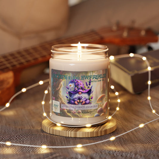 Scented Soy Candle White Sage and Lavender