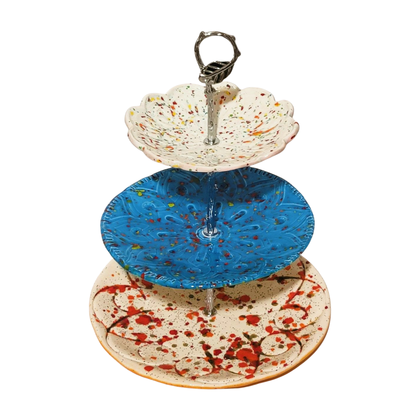 Menage a Trois tiered serving platter