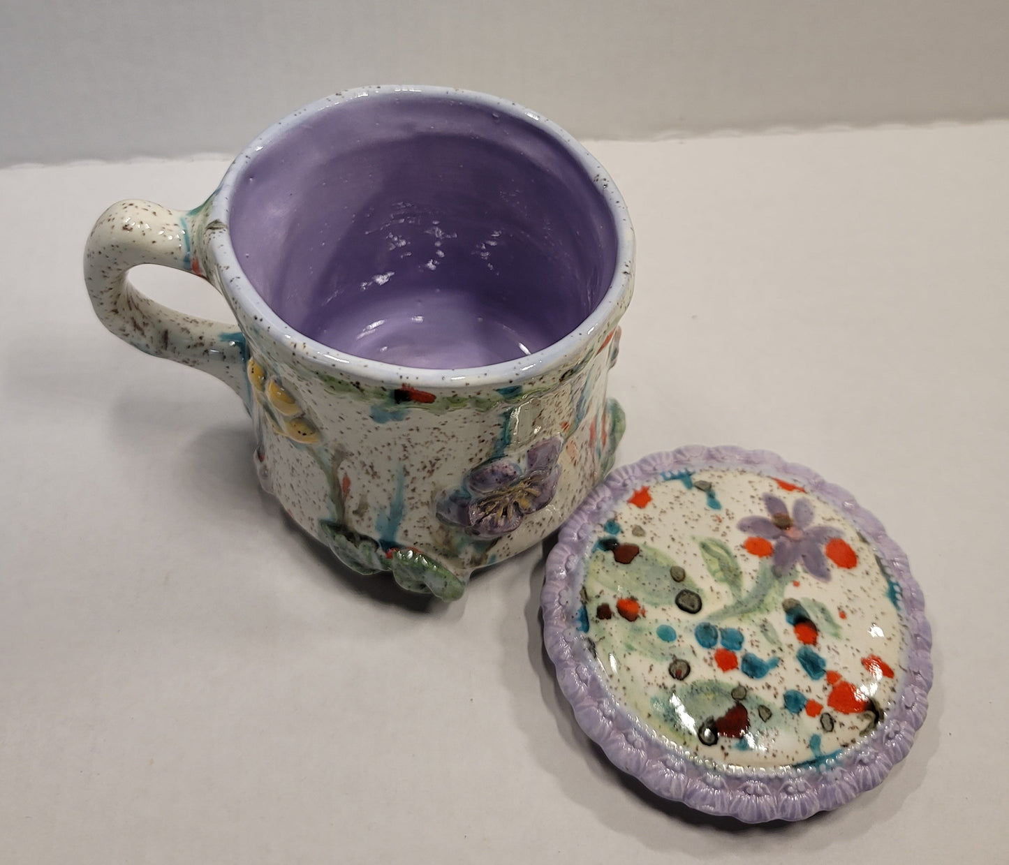 Spring Garden tea mug with lid