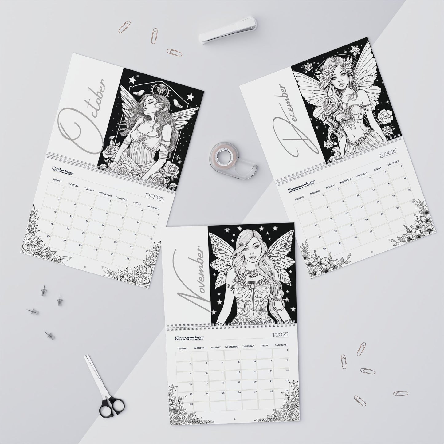 2025 Coloring Calendar - Moonlight Faeries Volume 10