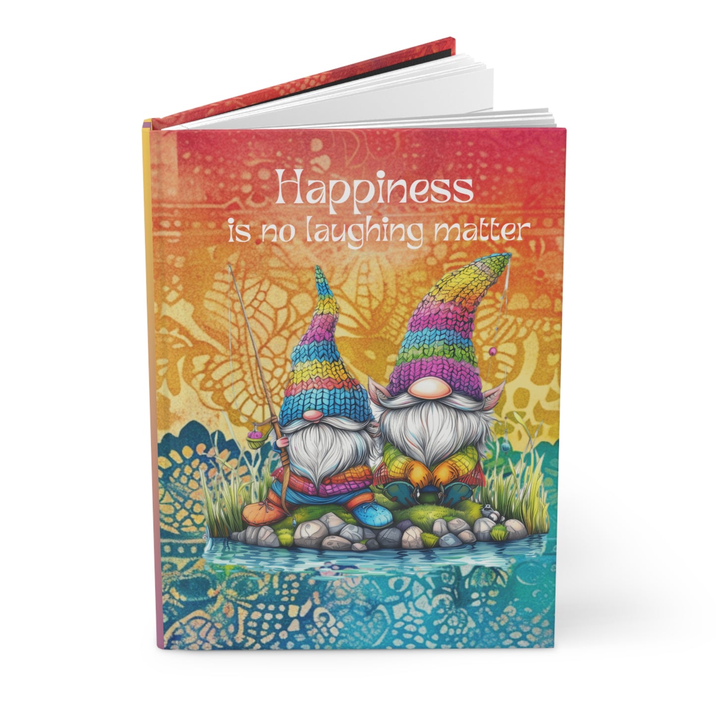 Matte Hardcover Journal - Happiness is no laughing matter