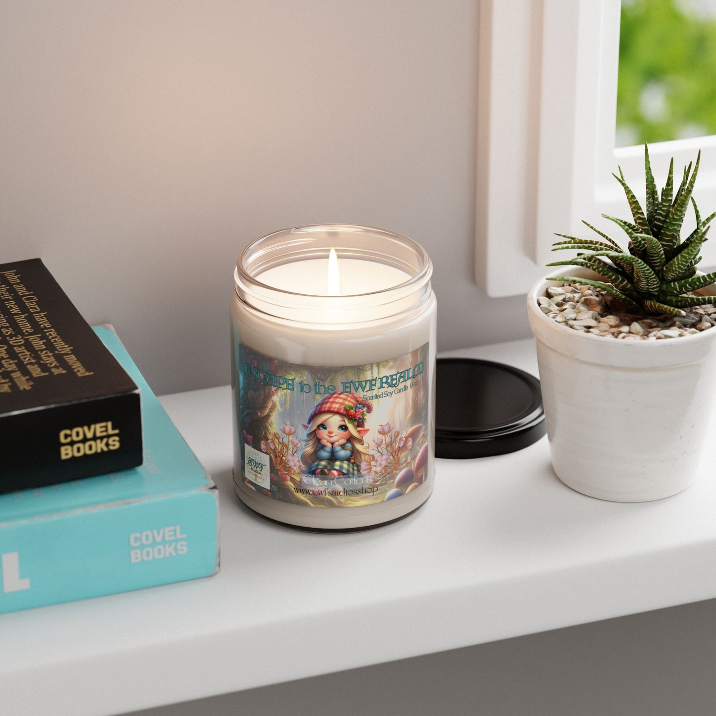 Scented Soy Candle Clean Cotton