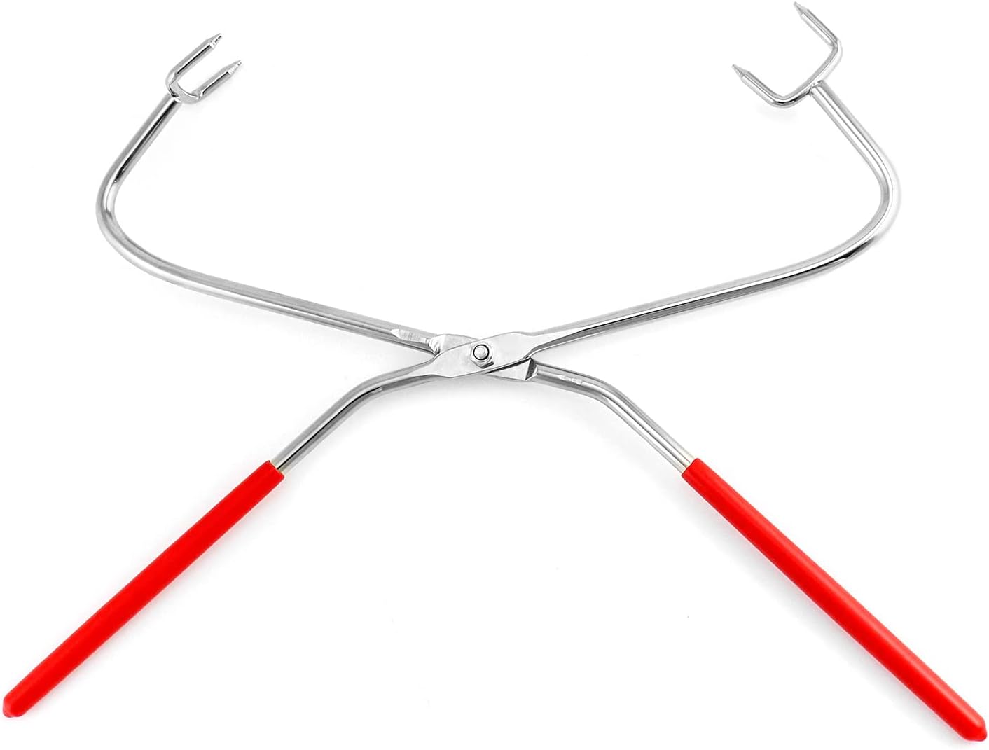 QWORK Dipping Tongs Glazing Tools, Stainless Steel Pottery Clay Sculpture Tool Pliers for Clay Modeling Sculpturing