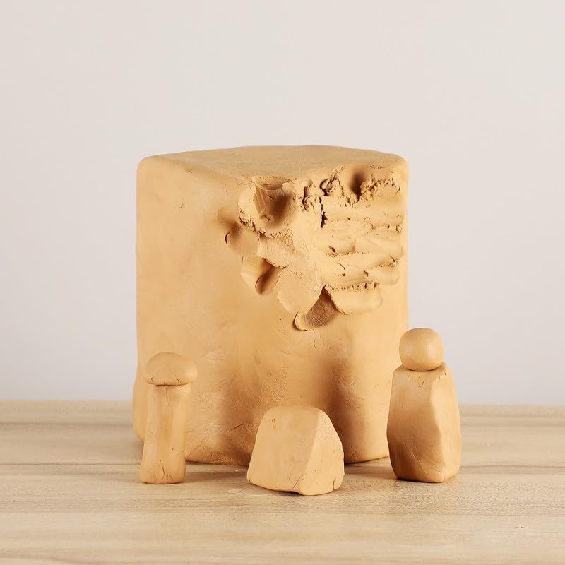 5 lbs Low Fire Pottery Clay for Sculpting, Beginners, and Advance- Terra Cotta, Cone 06. Earthware Potters Throwing Clay. Ideal for Wheel Throwing, Hand Building, Firing and More