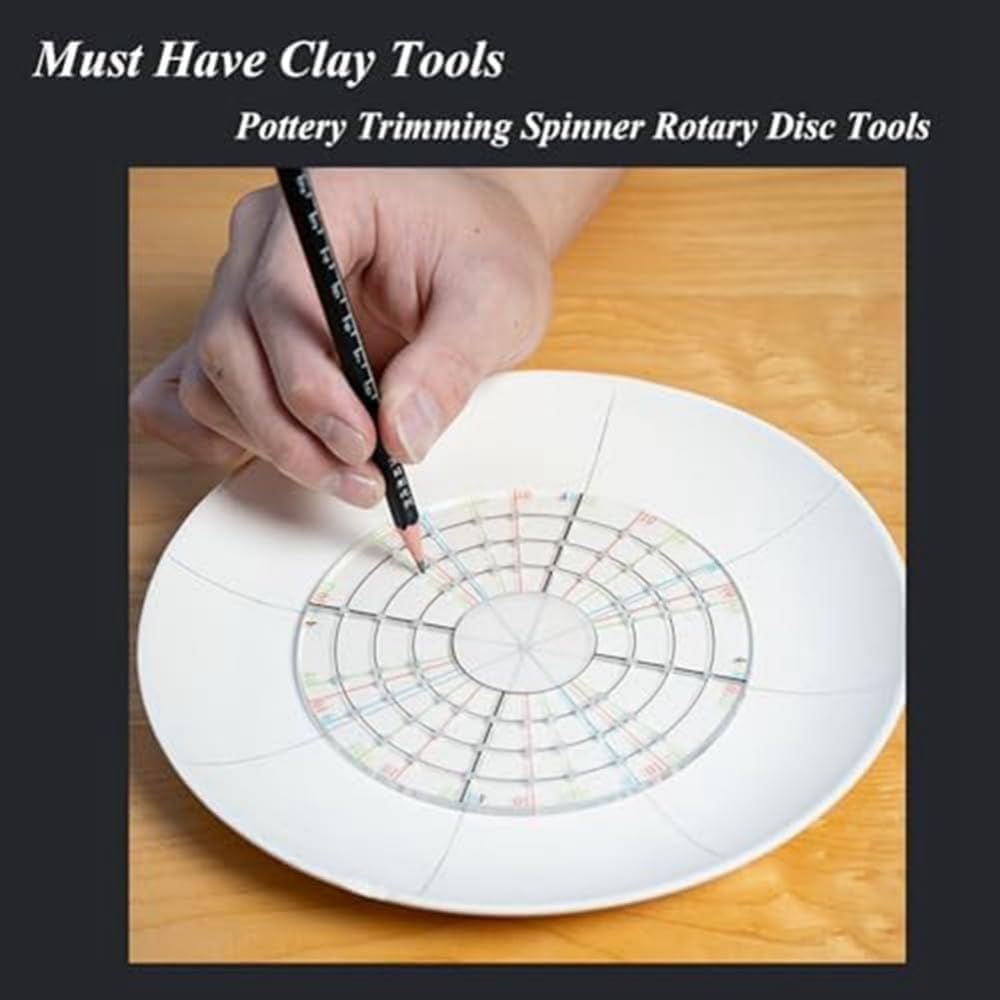 Ceramic Trimming Disc Tool - Rotary Trimming Tool for Potters and Clay Artists for Precision Pottery Wheel Trimming