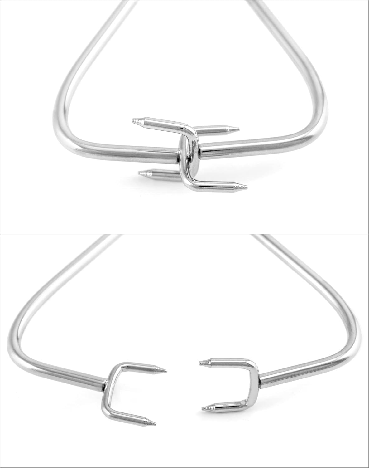 QWORK Dipping Tongs Glazing Tools, Stainless Steel Pottery Clay Sculpture Tool Pliers for Clay Modeling Sculpturing
