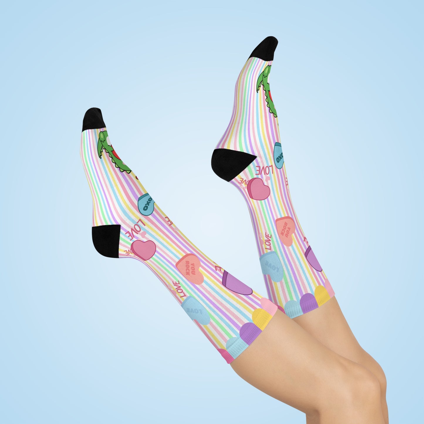 Cushioned Crew Socks-Valentin-osaur