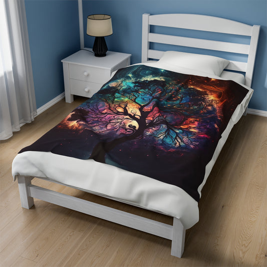 Plush Blanket - Fantasy Tree 3