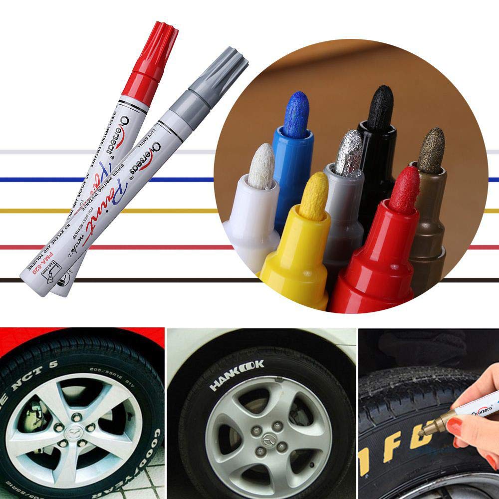 TFIVE Paint Pens Paint Markers on Almost Anything Never Fade Quick Dry and Permanent, Oil-Based Waterproof Marker Pen Set for Rocks Painting, Wood, Fabric, Plastic, Canvas, Glass, Mugs, DIY Craft