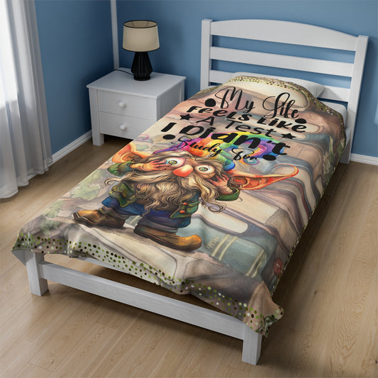 Plush Blanket - Life Is Like A Test