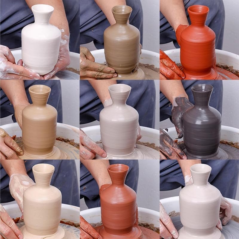 5 lbs Low Fire Pottery Clay for Sculpting, Beginners, and Advance- Terra Cotta, Cone 06. Earthware Potters Throwing Clay. Ideal for Wheel Throwing, Hand Building, Firing and More