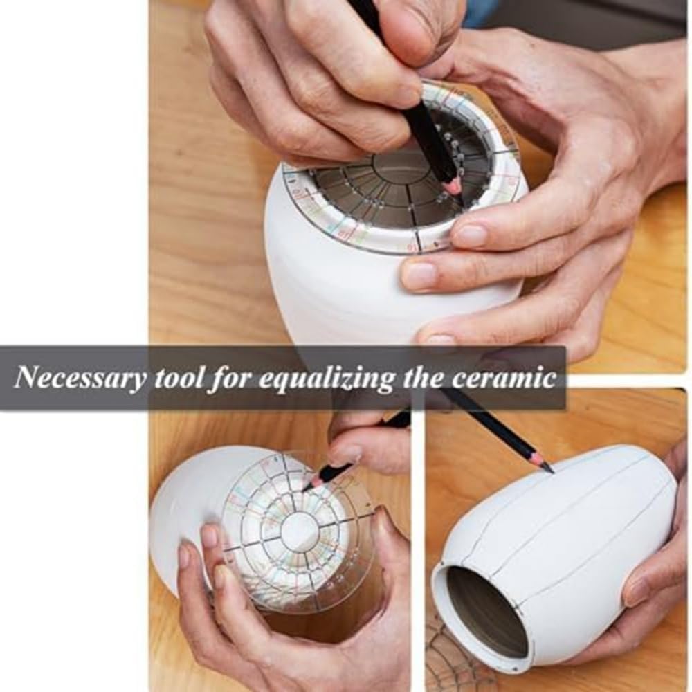 Ceramic Trimming Disc Tool - Rotary Trimming Tool for Potters and Clay Artists for Precision Pottery Wheel Trimming