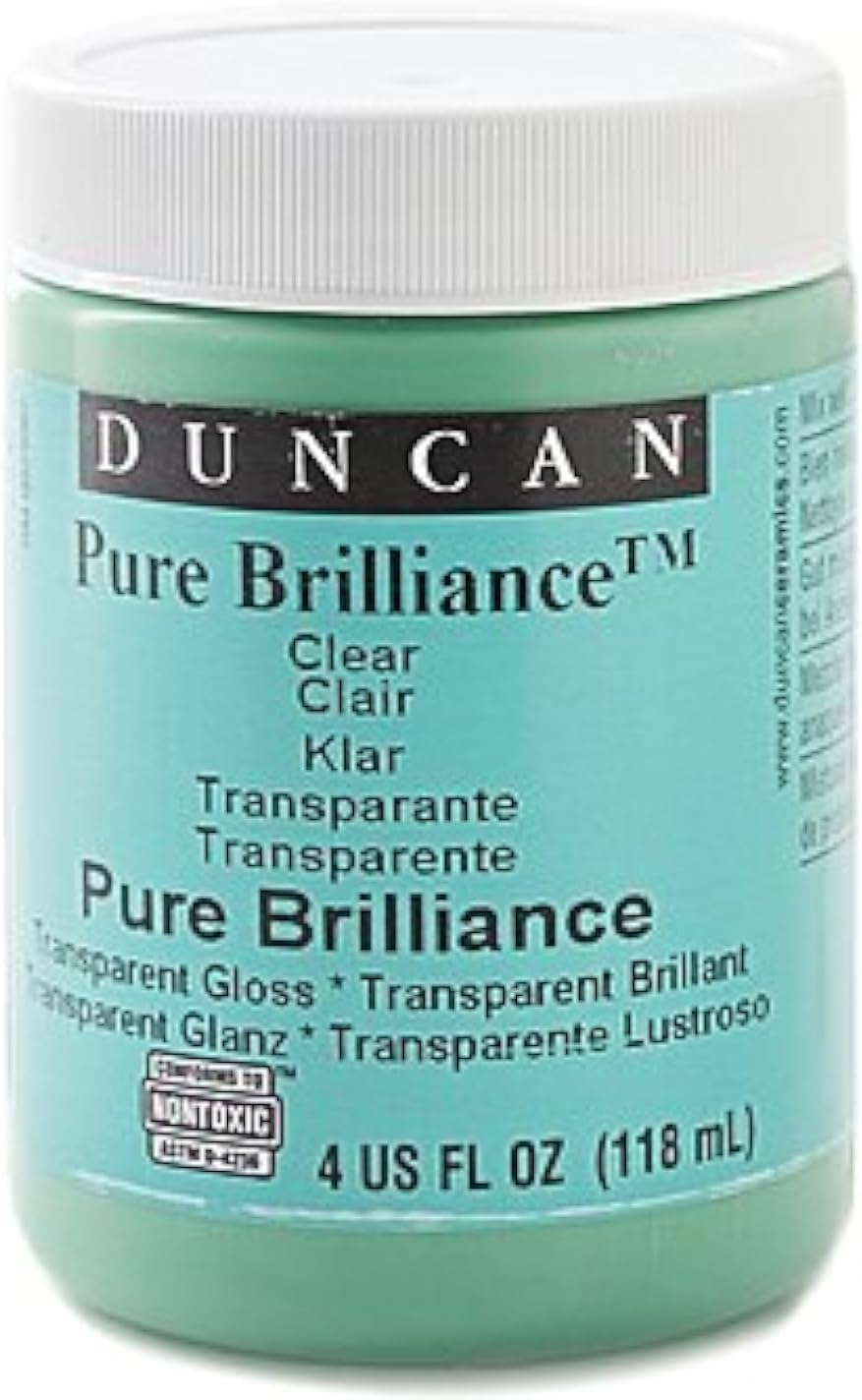Duncan Pure Brilliance Clear Glaze Brush-on Glaze 16 oz. jar