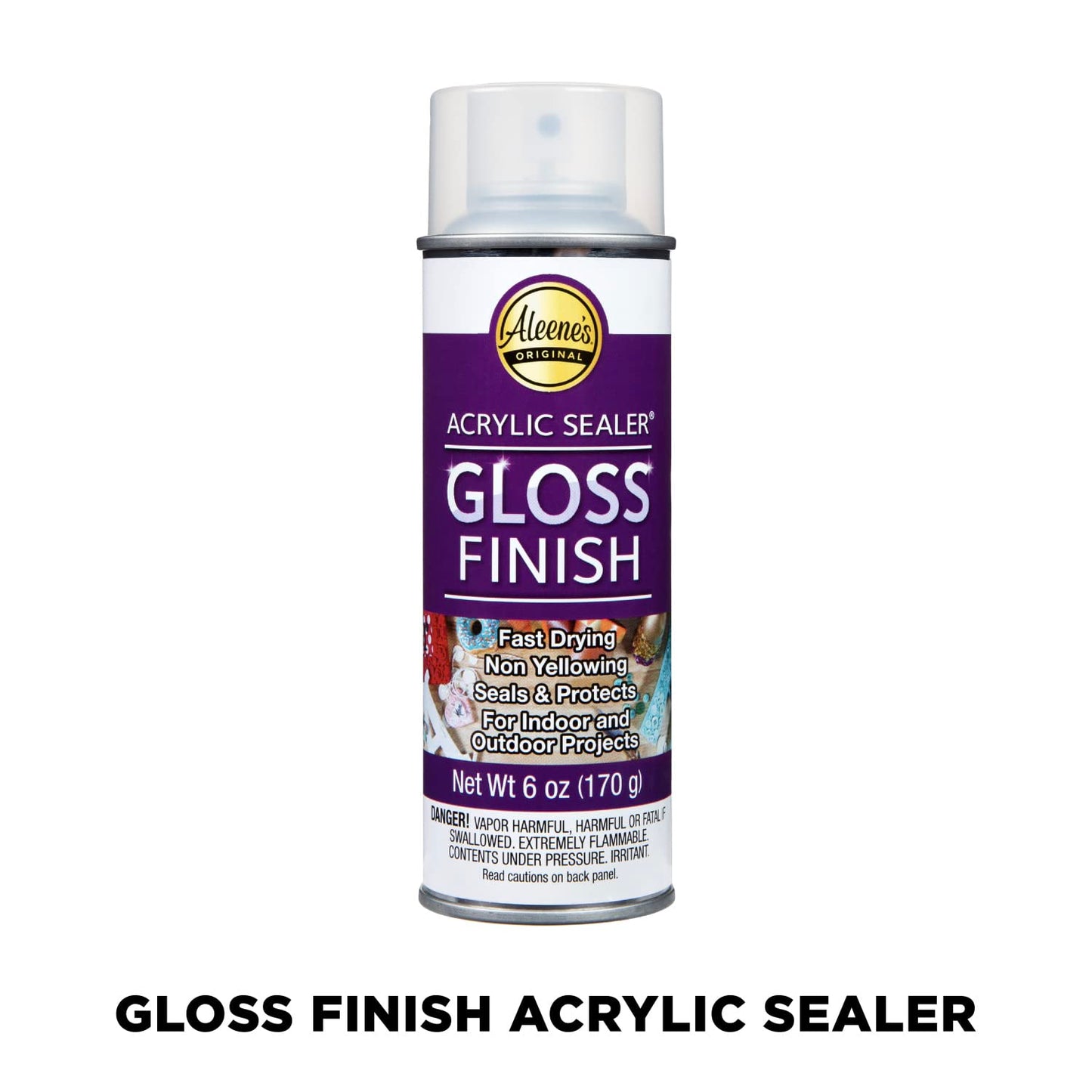Aleene's 26412 Spray Gloss Finish, 6 Oz Acrylic Sealer, Original Version