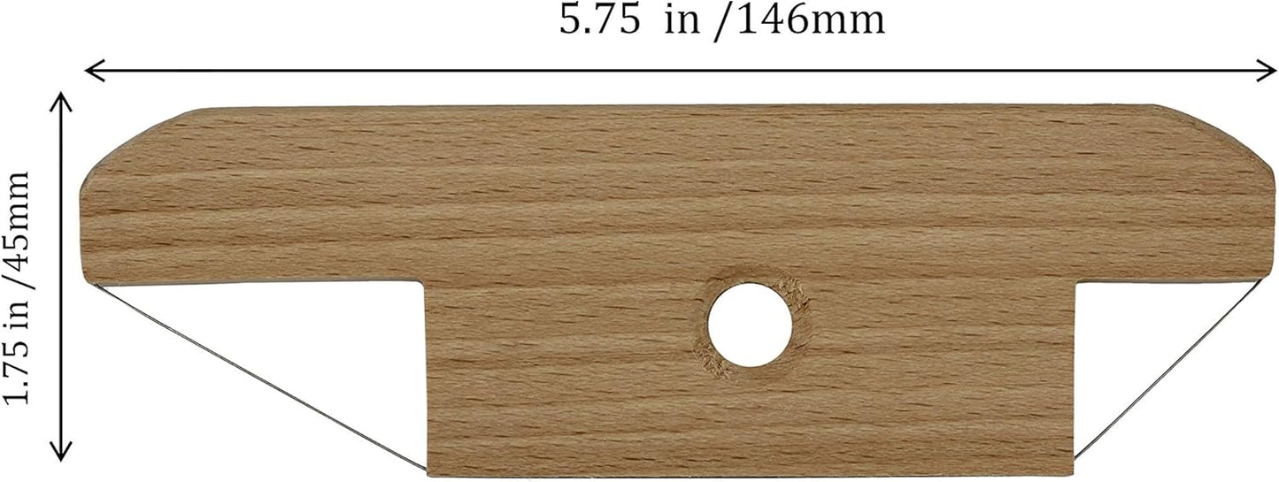Creative Hobbies Wood and Wire Bevel Cutter Clay Trimming Tool for Pottery, Ceramics and Sculpting