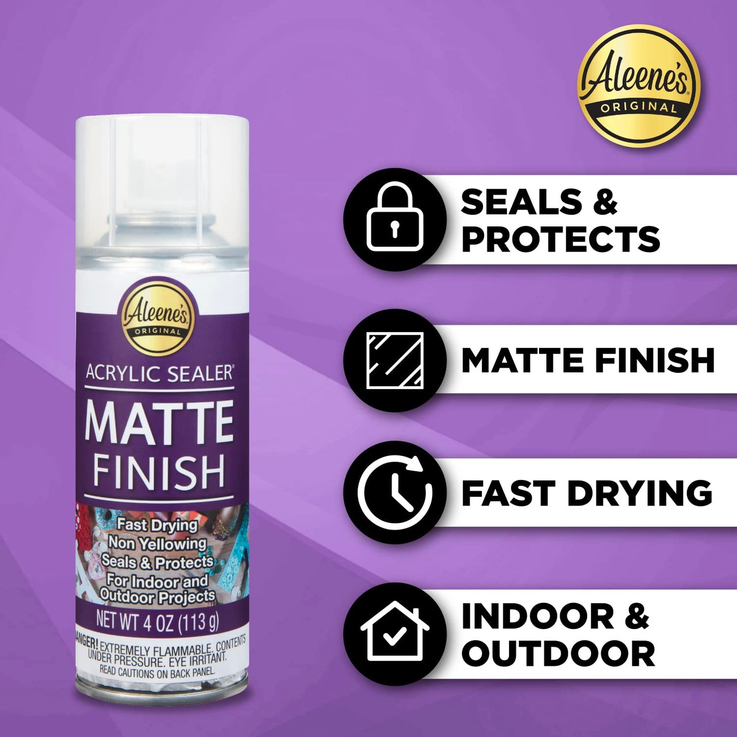 Aleene's 26412 Spray Gloss Finish, 6 Oz Acrylic Sealer, Original Version
