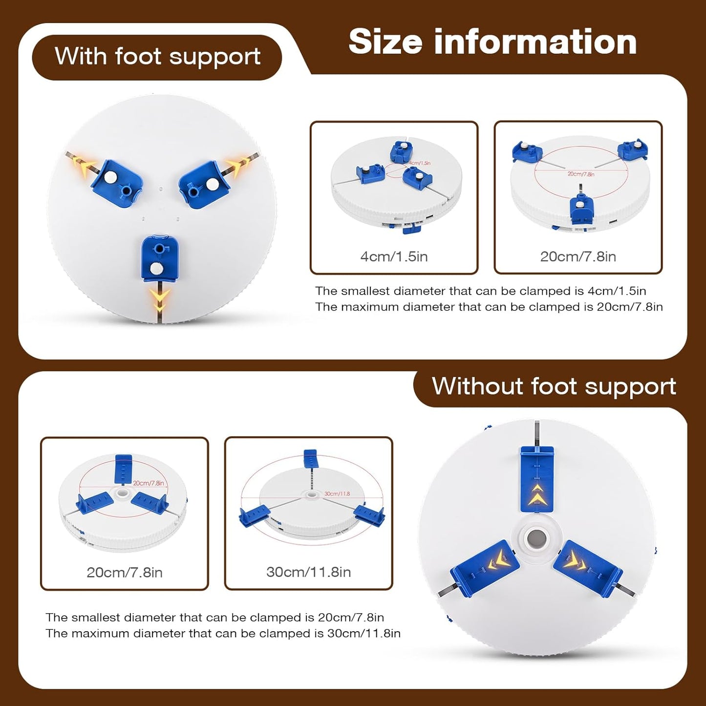 Adjustable Pottery Machine Machine Turntable Clamp and Ceramic Art Repair Ceramic Trimming Tool Sculpting Repair, Teaching Suitable for Beginners and Professionals