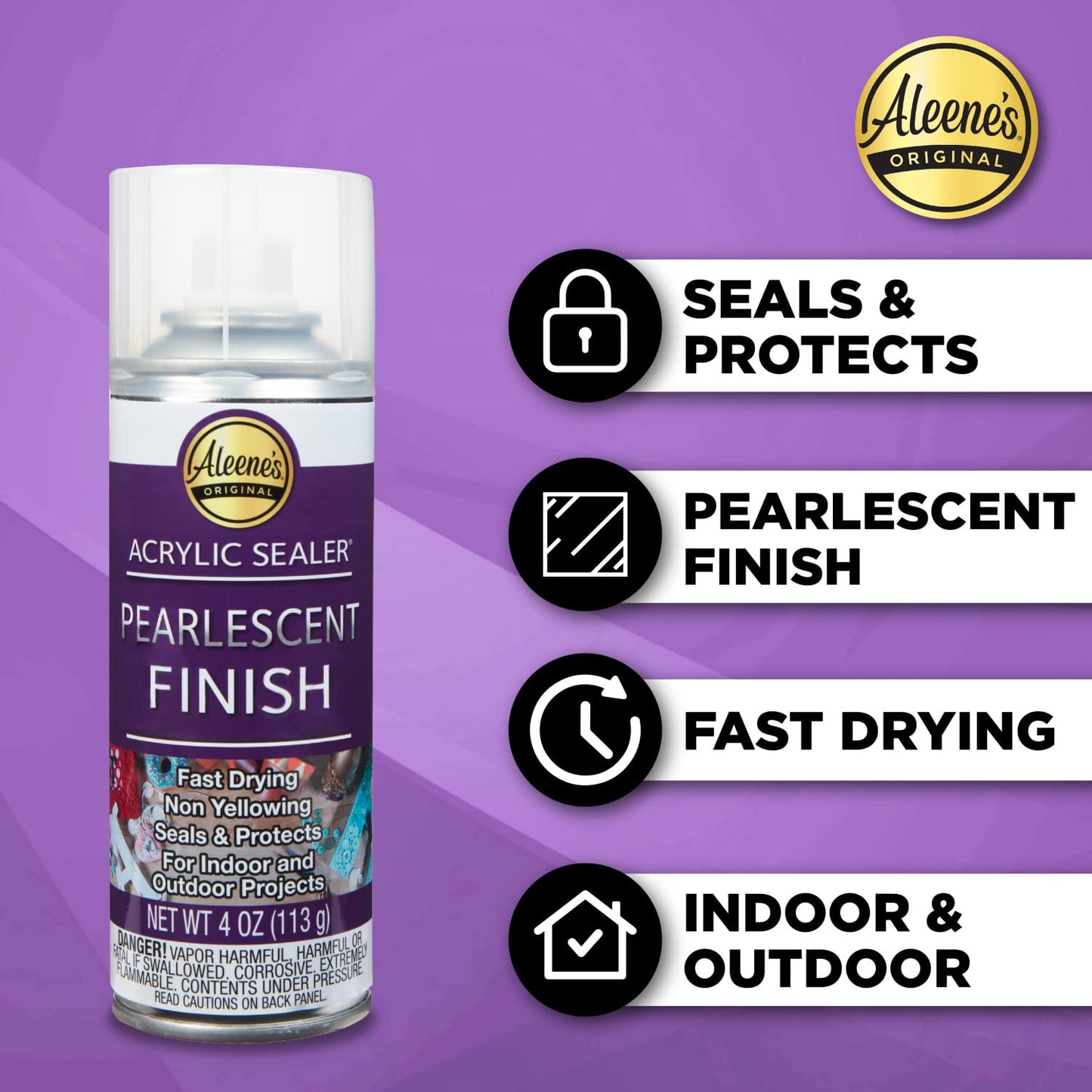 Aleene's 26412 Spray Gloss Finish, 6 Oz Acrylic Sealer, Original Version