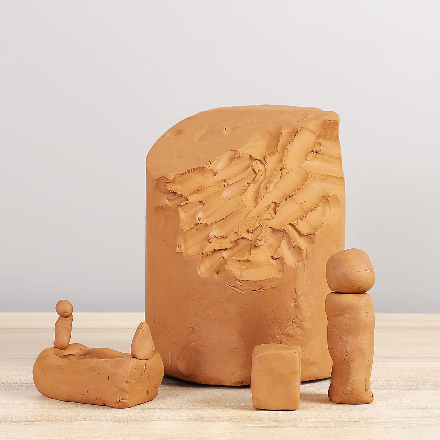5 lbs Low Fire Pottery Clay for Sculpting, Beginners, and Advance- Terra Cotta, Cone 06. Earthware Potters Throwing Clay. Ideal for Wheel Throwing, Hand Building, Firing and More