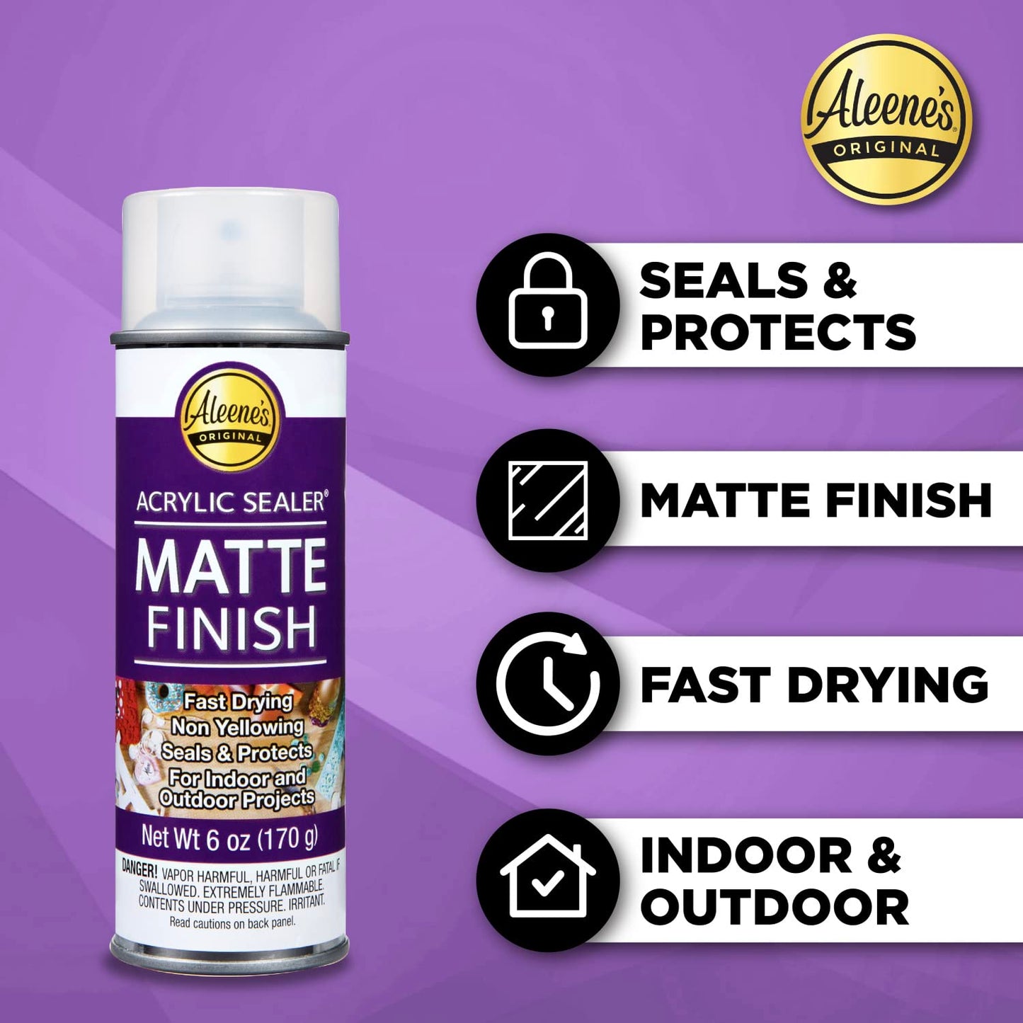 Aleene's 26412 Spray Gloss Finish, 6 Oz Acrylic Sealer, Original Version