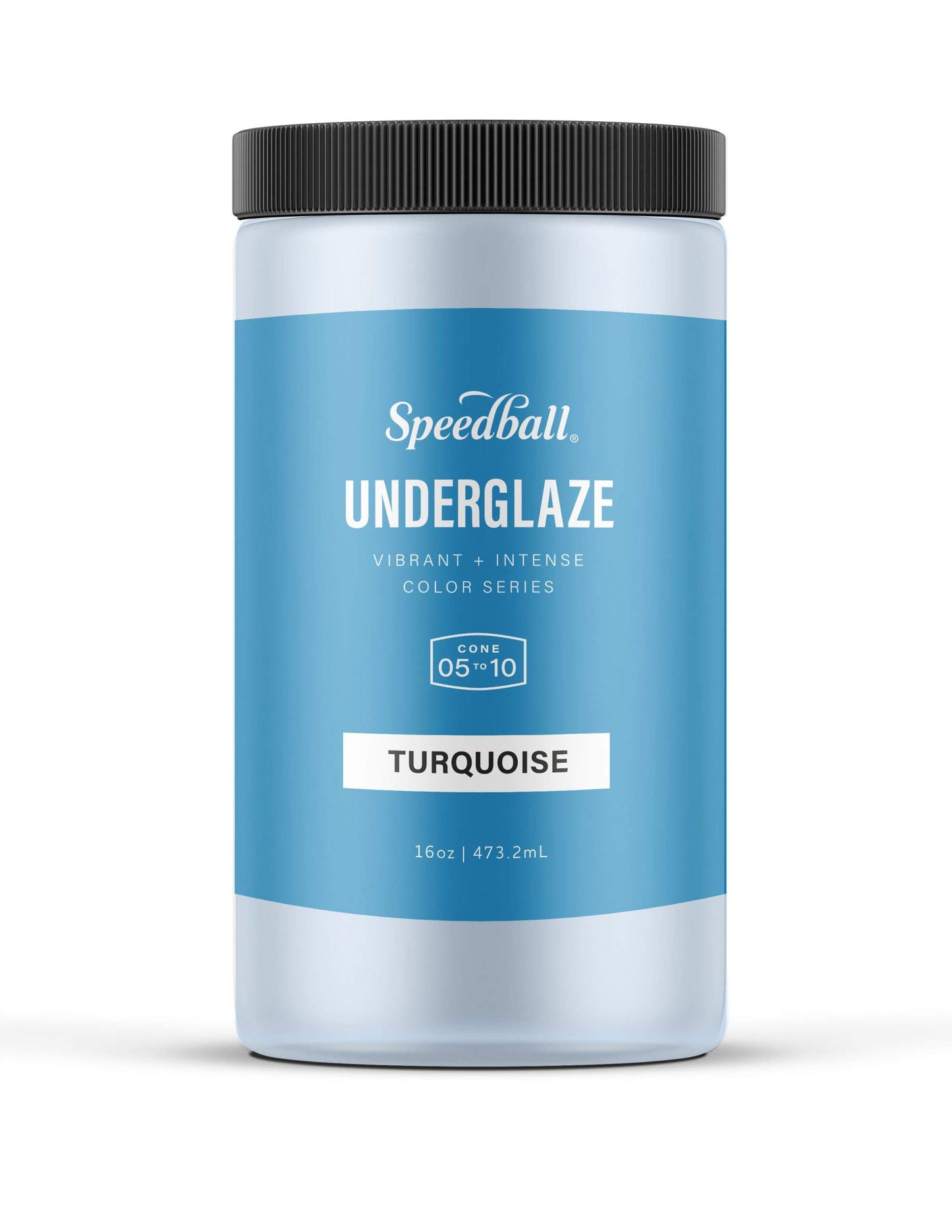 Speedball Underglaze, Teal, 16 oz, Made in USA, Lead-Free Color for Pottery and Ceramics, Wide Firing Range Cone 05-10, Food Safe