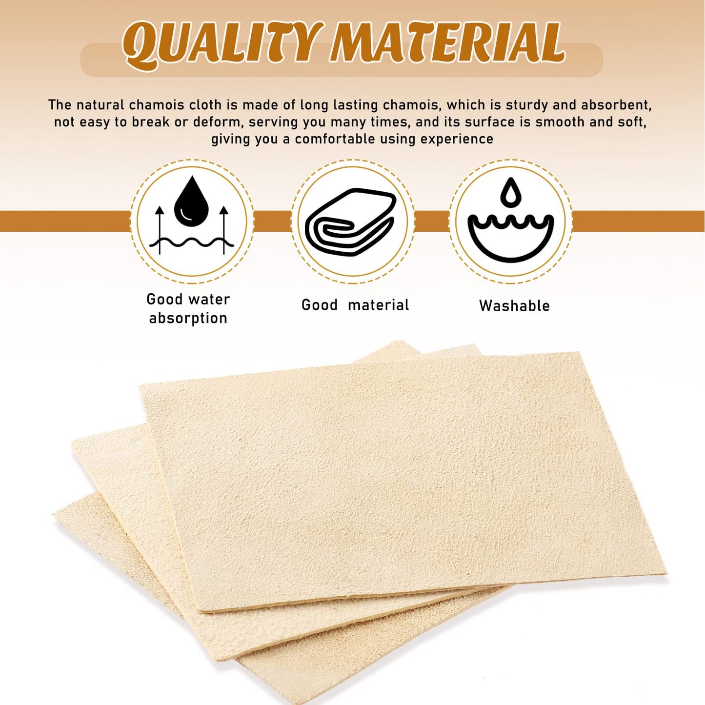 Potchen 20 Pieces Pre Cut Chamois for Smoothing Pot Rim Chamois Clay Soft Cloth Pottery Tool Kit Ceramic Pottery Tools and Supplies Ceramics Trimming Tools