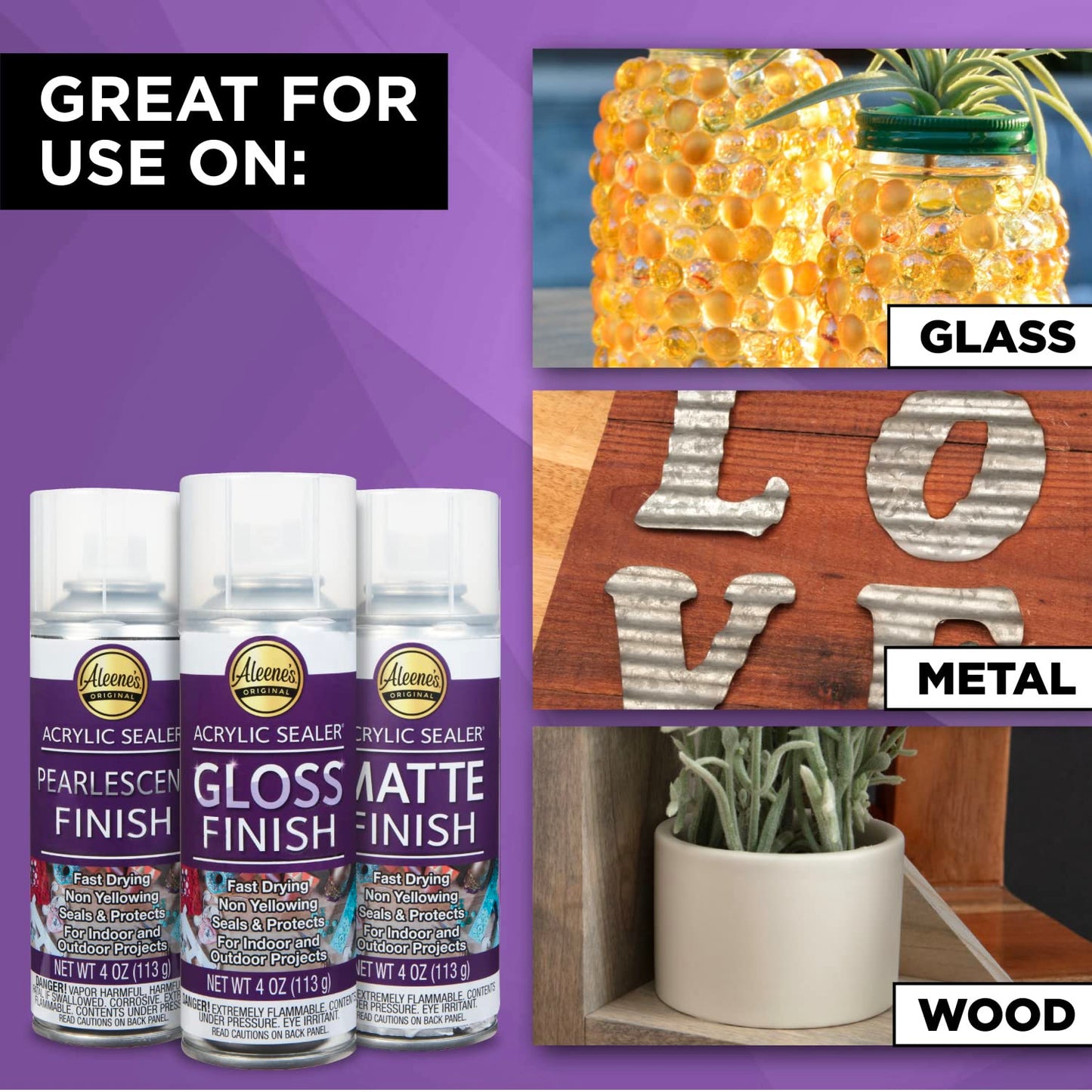 Aleene's 26412 Spray Gloss Finish, 6 Oz Acrylic Sealer, Original Version