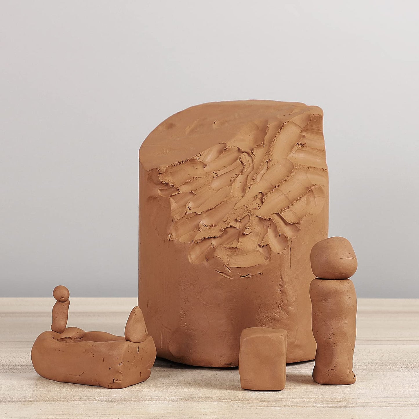 5 lbs Low Fire Pottery Clay for Sculpting, Beginners, and Advance- Terra Cotta, Cone 06. Earthware Potters Throwing Clay. Ideal for Wheel Throwing, Hand Building, Firing and More