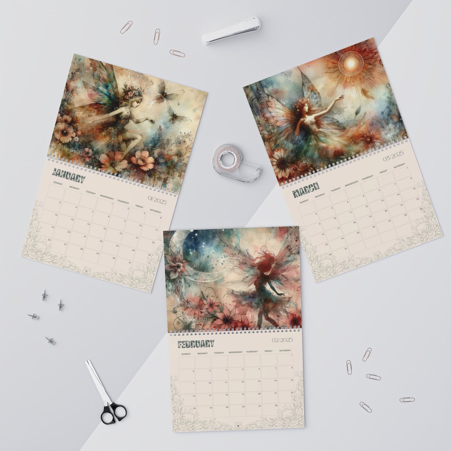 2025 Wall Calendars - Faeries in Dusk
