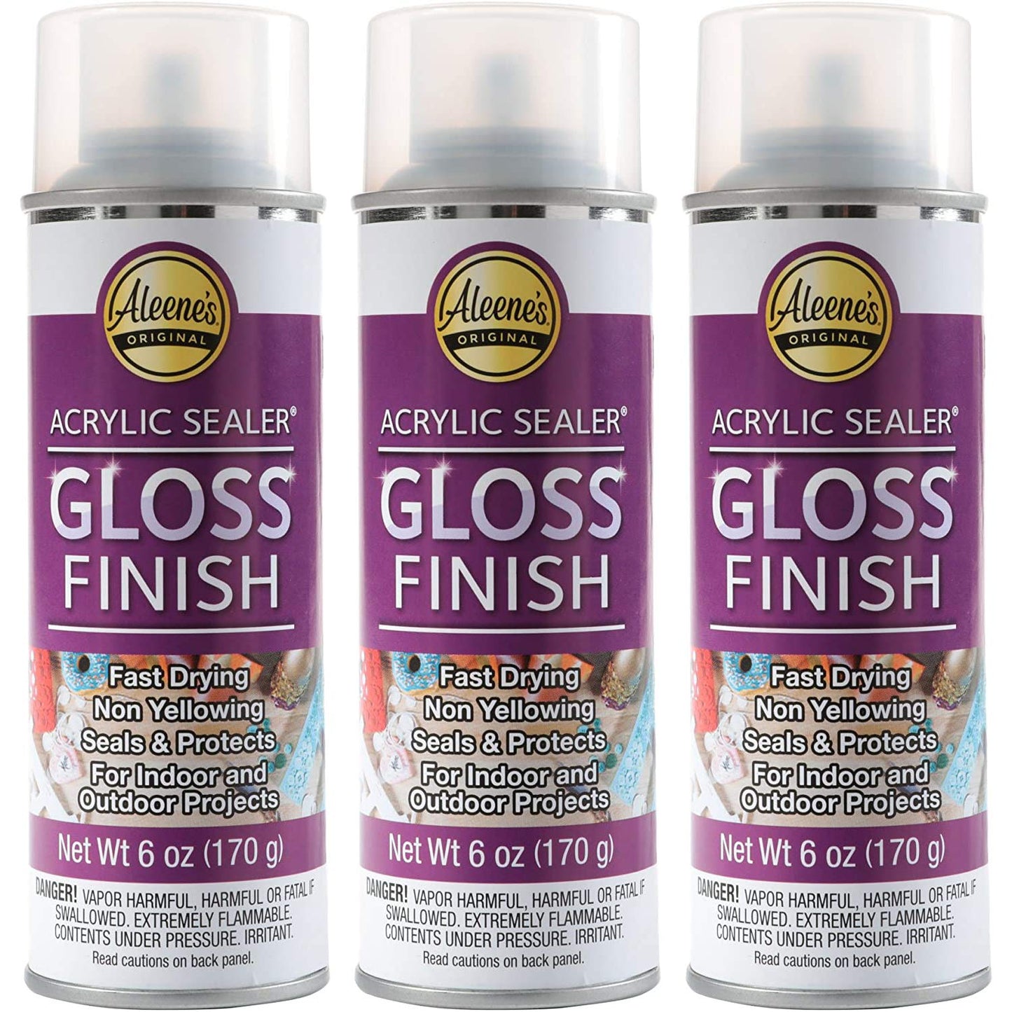 Aleene's 26412 Spray Gloss Finish, 6 Oz Acrylic Sealer, Original Version