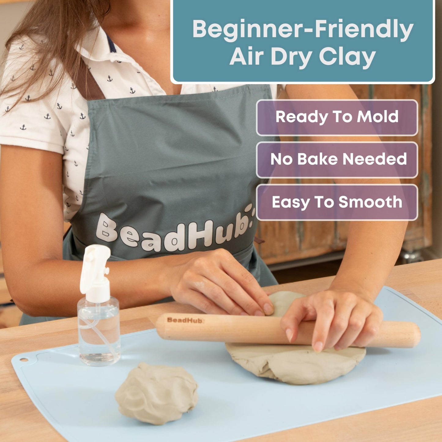 Pottery Kit for Beginners, 4.4Lbs Air Dry Clay for Adults with Sculpting Tools, Paint, Glaze, Air-Dry Modeling Clay Molding, Sculpt & Painting Set, Hobby Date Night DIY Art Craft Kits (White)