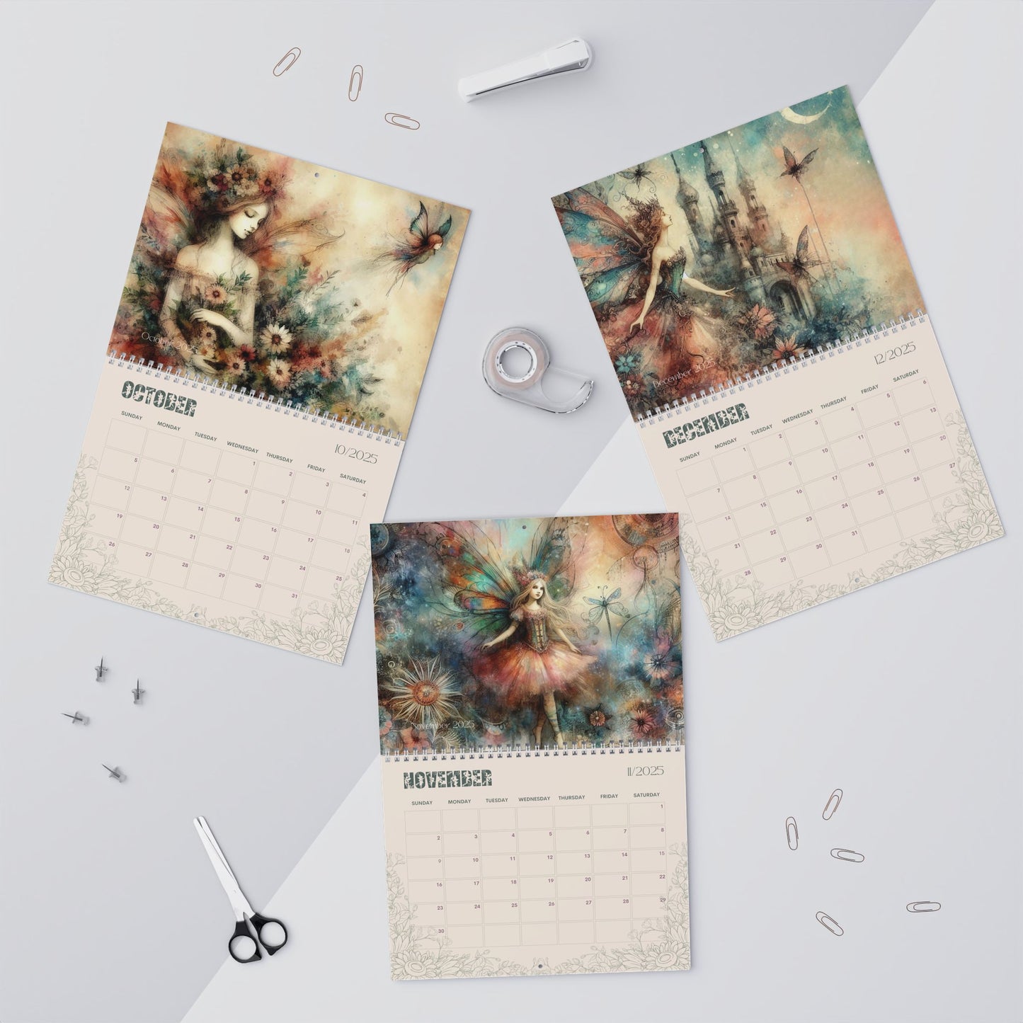 2025 Wall Calendars - Faeries in Dusk