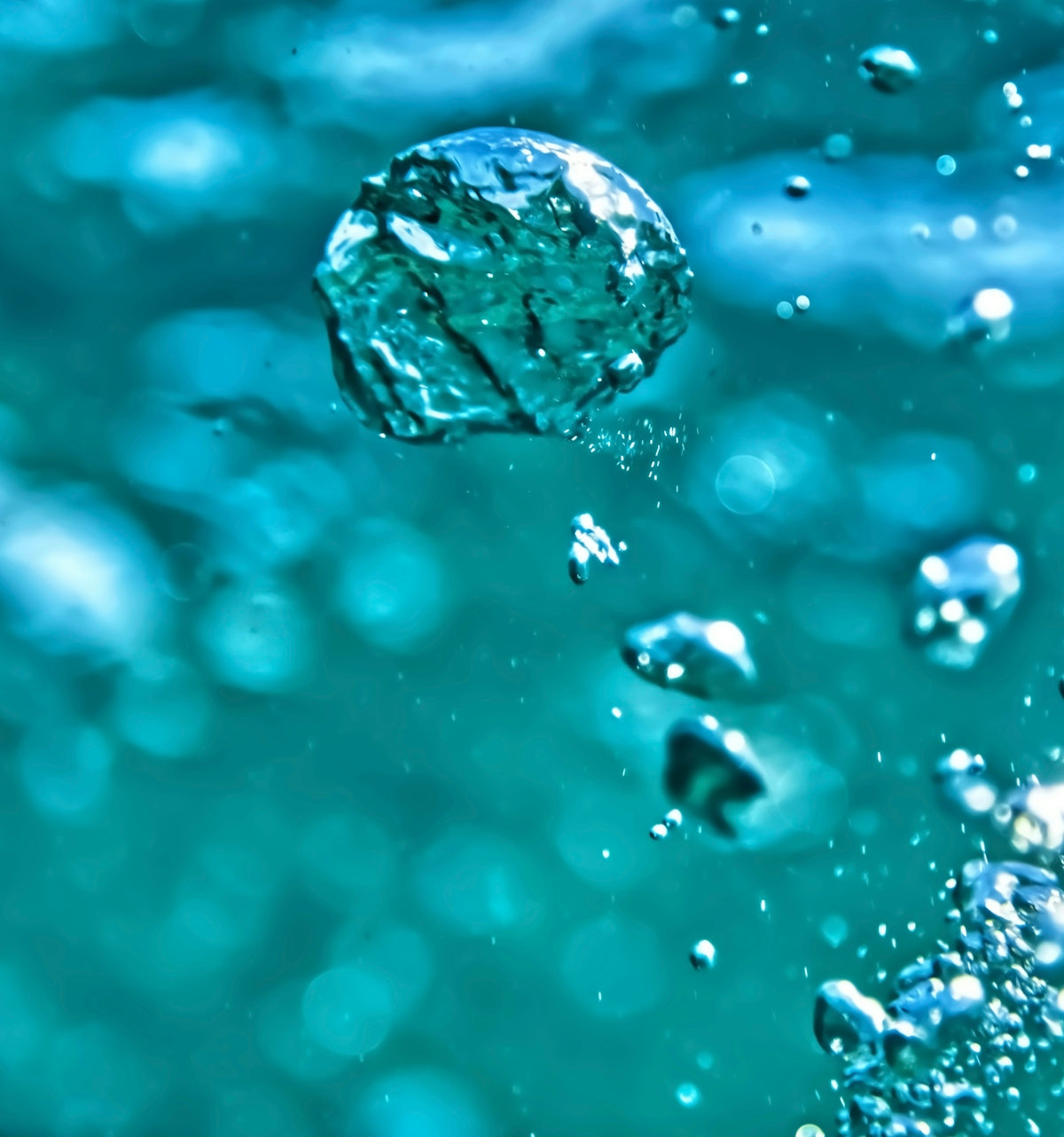water droplets on glass surface