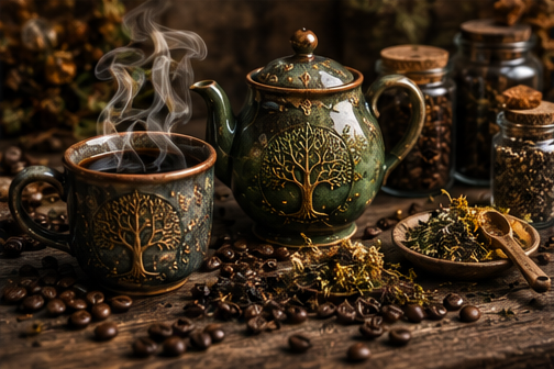 Coffee, tea, and tisane blends