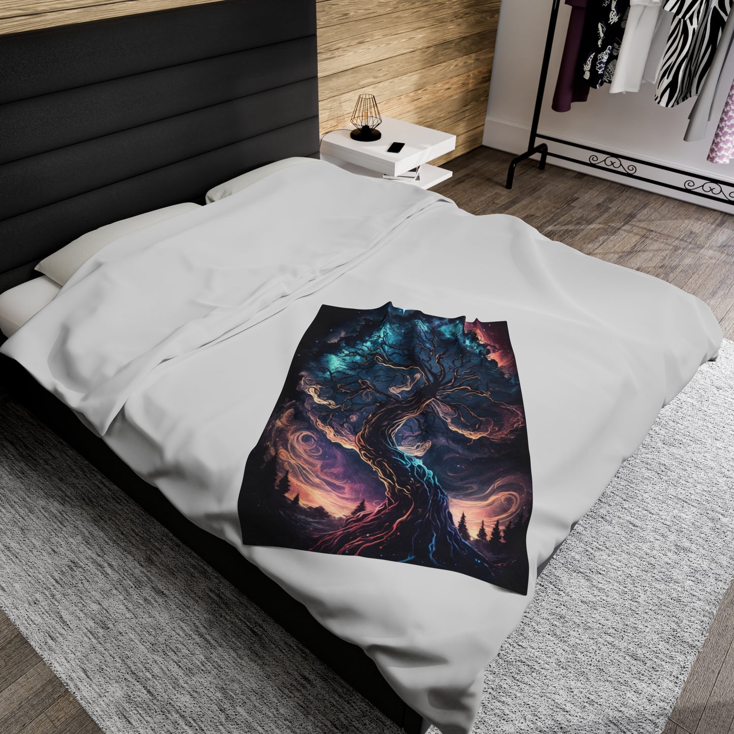 Plush Blanket - Fantasy Tree 1