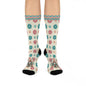 Cushioned Crew Socks-Flower Power