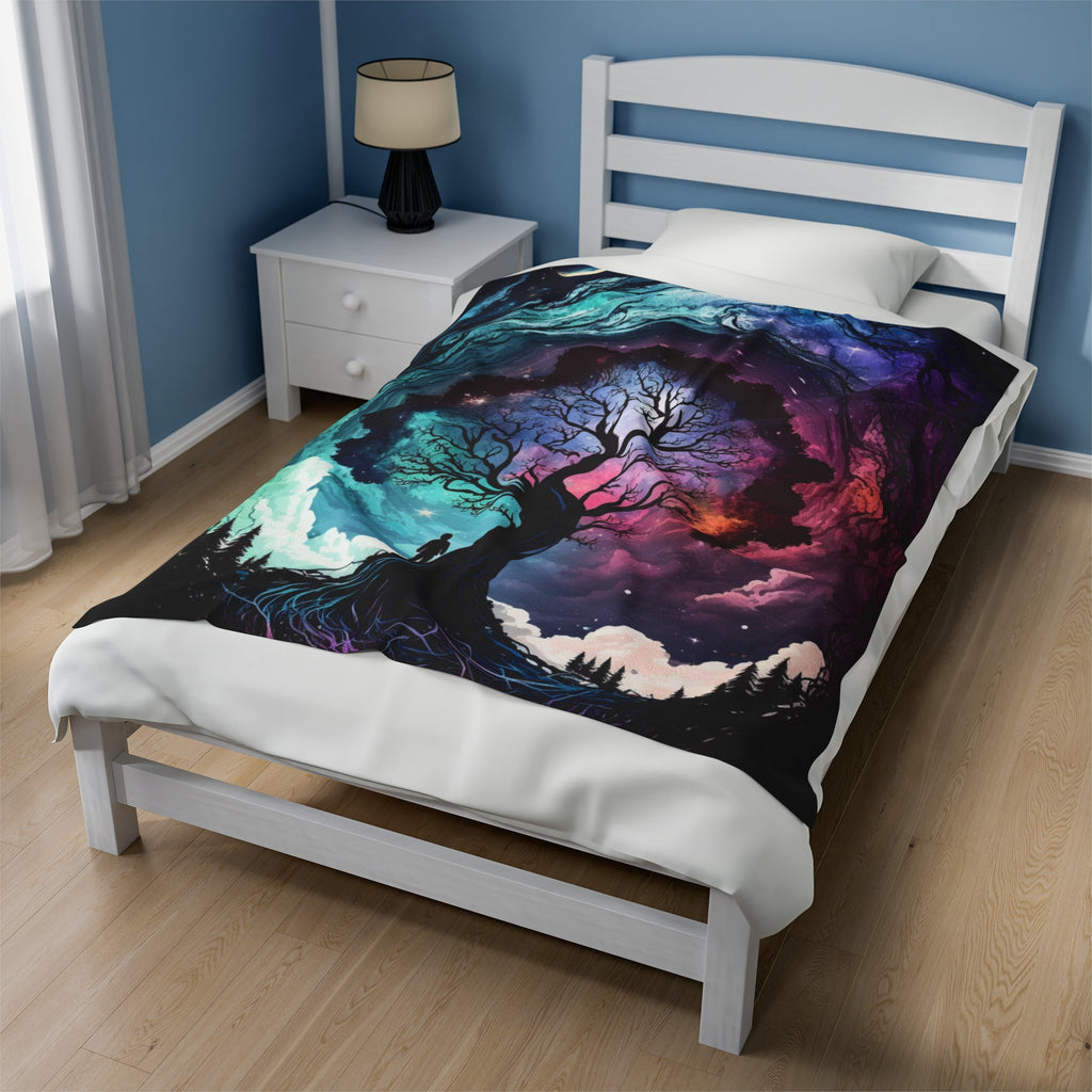 Plush Blanket - Fantasy Tree 2