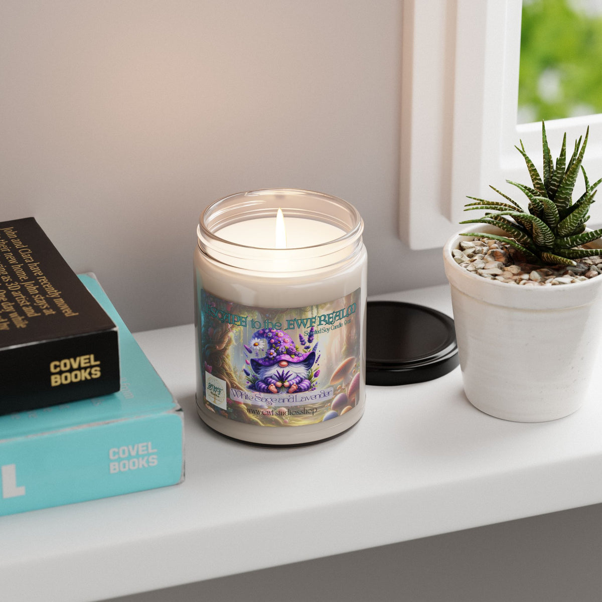 Scented Soy Candle White Sage and Lavender