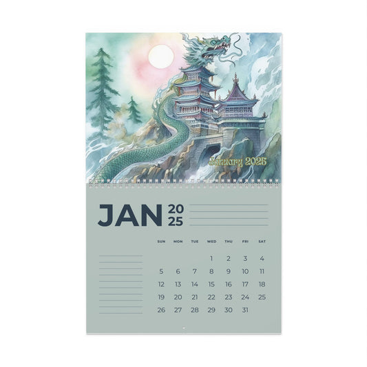 2025 Wall Calendars -Jade Dragons