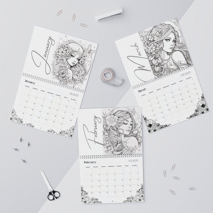 2025 Coloring Calendar - Moonlight Faeries Volume 5