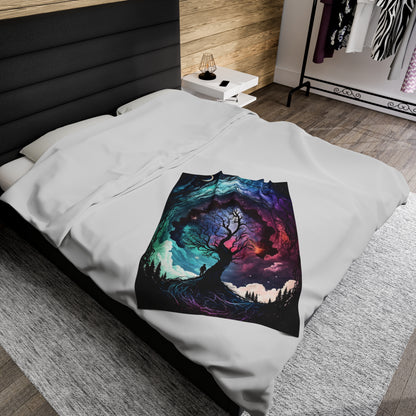Plush Blanket - Fantasy Tree 2