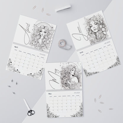 2025 Coloring Calendar - Moonlight Faeries Volume 5