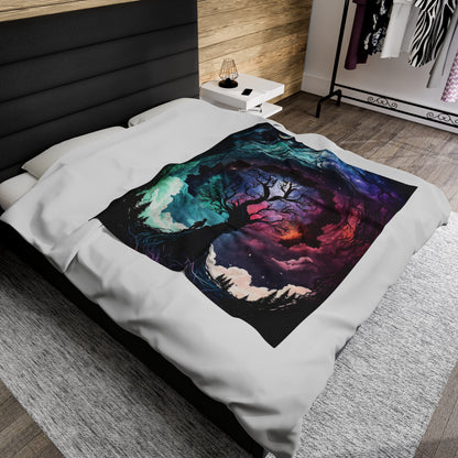 Plush Blanket - Fantasy Tree 2