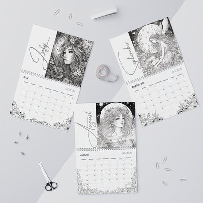 2025 Coloring Calendar - Moonlight Faeries Volume 1